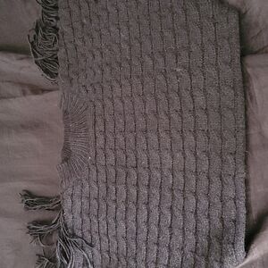 Black fringe sweater